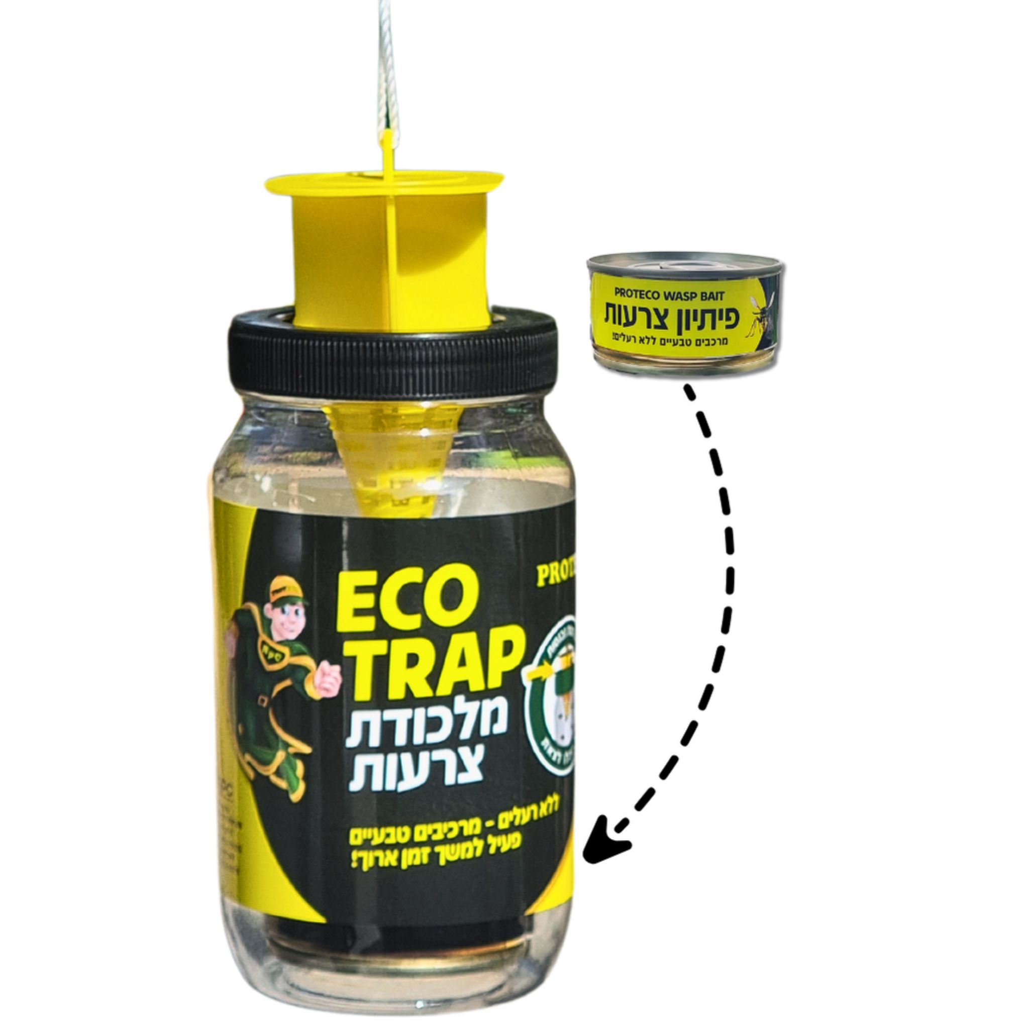 Eco-Trap מלכודת צרעות ללא רעלים
